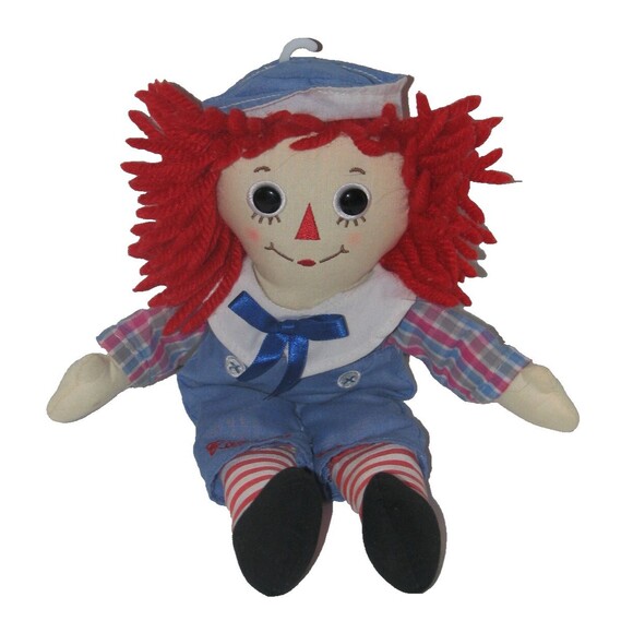 Plush RAGGEDY ANDY 12 Inch Doll Handmade by Aurora 2012 - Picture 1 of 4